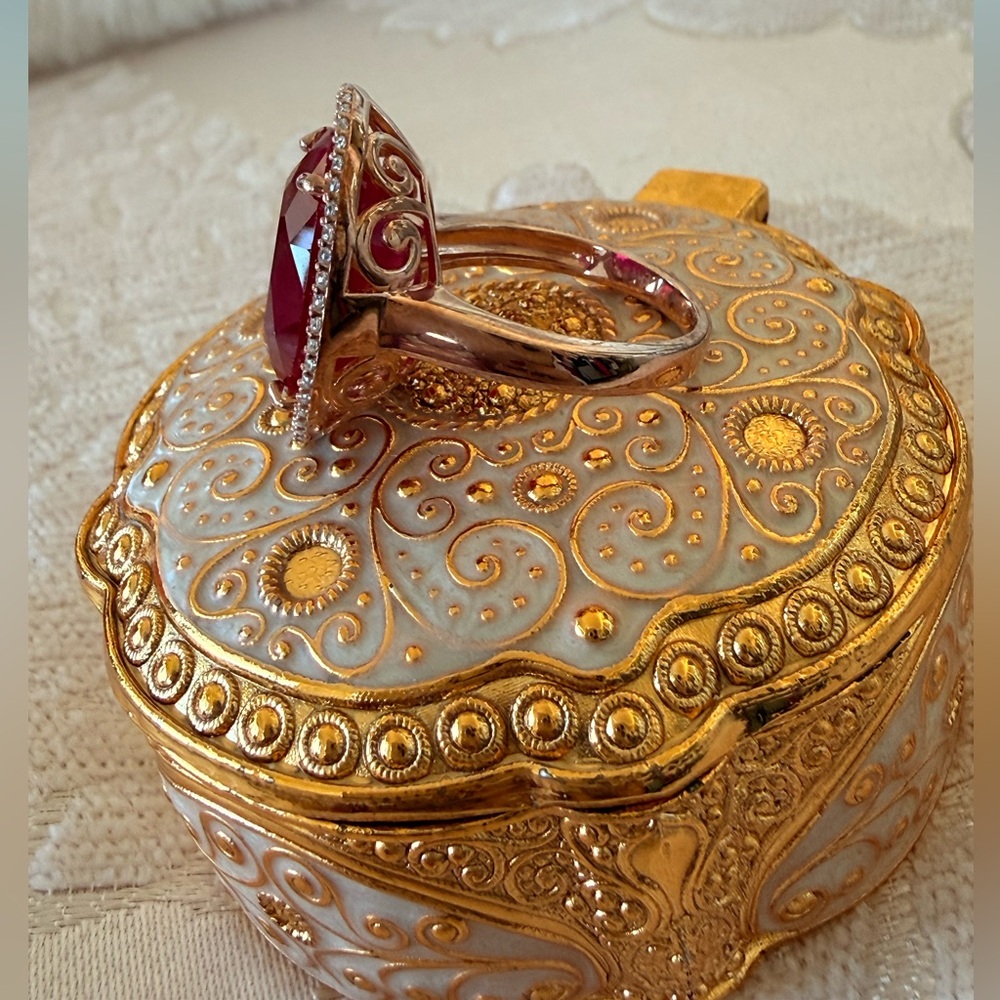 Radiant Ruby Red Statement Ring - image 2
